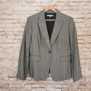 Antonio Melani, Size 14, Light Grey Dark Stripes